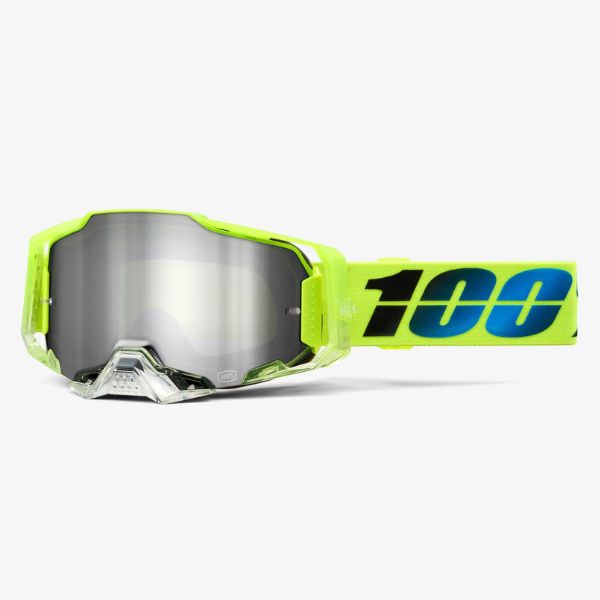 100% - Armega Goggle (Mirror Lens):color-Koropi - Mirror Silver Lens